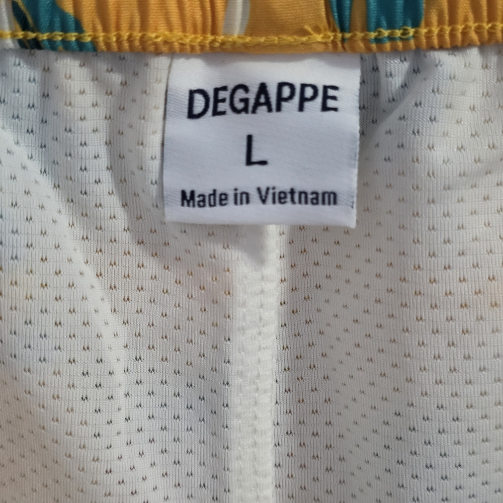 Degappe Mens Swim Trunks, Yellow, Size L - Picture 3 of 3